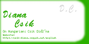 diana csik business card